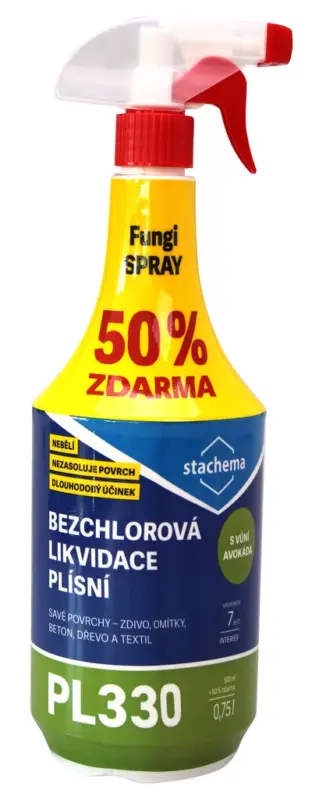 Levný Fungi SPRAY bezchlorový - avokádová vůně 500ml + 250ml ZDARMA