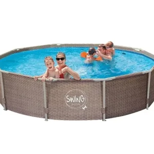 Bazén Swing Metal Frame 3,05 x 0,76m - motiv Rattan, bez filtrace Finální Výprodej