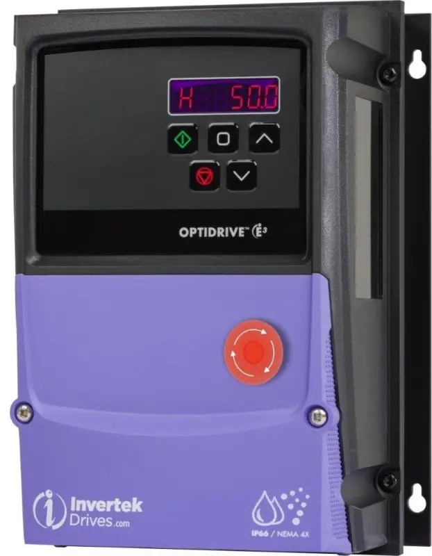 Frekvenční měnič OPTIDRIVE E3 - 2,2kW; 10,5A; 1x 230V / 3x 230 V; IP66 Nejlepší Volba
