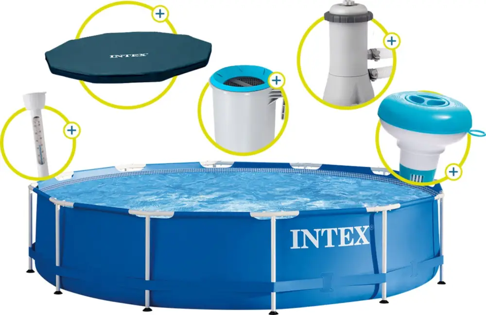 Intex Frame Pool Rondo Ø 366 x 84 cm (kompletní sada), 1 ks Poslední Šance