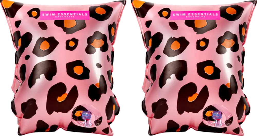 Nízká Cena Swim Essentials Nafukovací rukávky Leopard Rose Gold, 0-2 roky