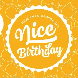 Hit Sezóny pools.shop Nice Birthday - přáníčko, 1 ks