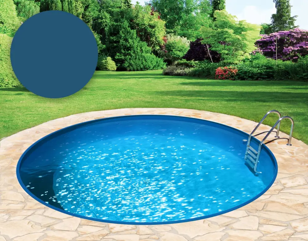 BWT Bazénová fólie -kruhová Ø 300 x 150 cm - adriatická modř, tloušťka 0,6 mm / s lemem pro zavěšení P1 Speciální Cena