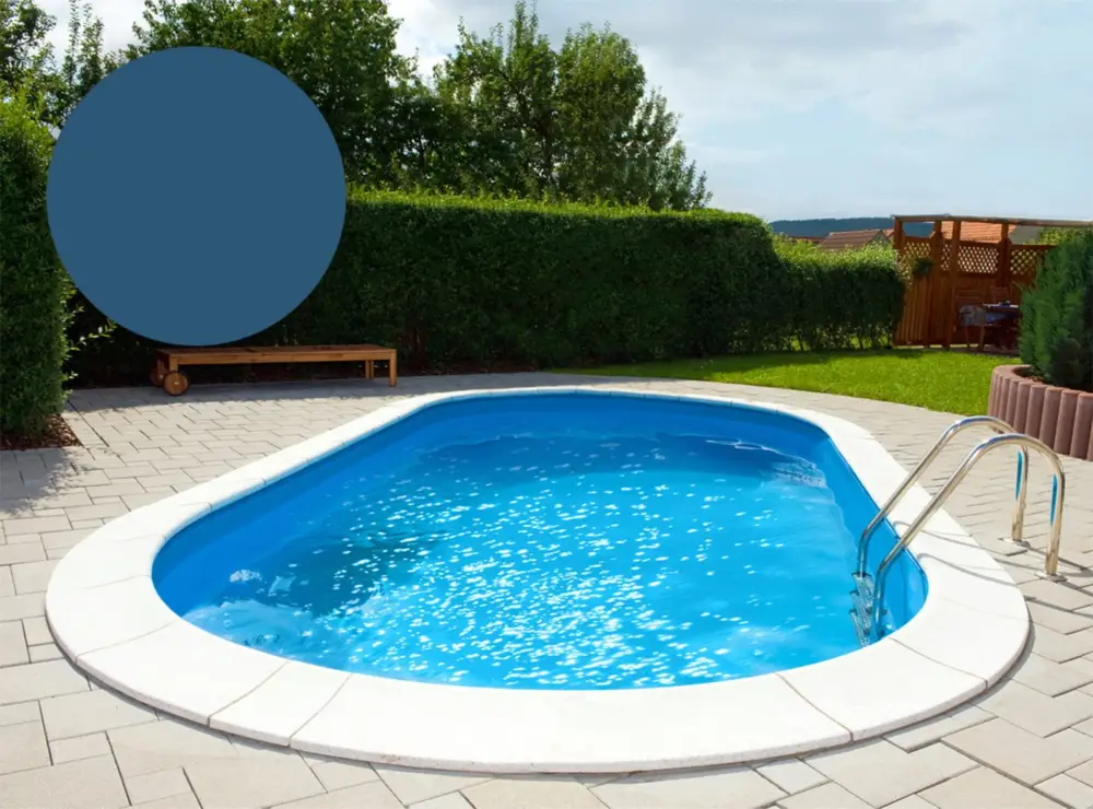Must-Have BWT Bazénová fólie -obdélníková 700 x 350 x 150 cm - adriatická modř, tloušťka 0,6 mm / s klínovým lemem P3 s tvarovanými rohy