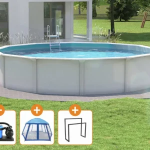 Pouze Dnes Steinbach Nuovo de Luxe II ocelová bazénová sada Ø 460 x 120 cm Top