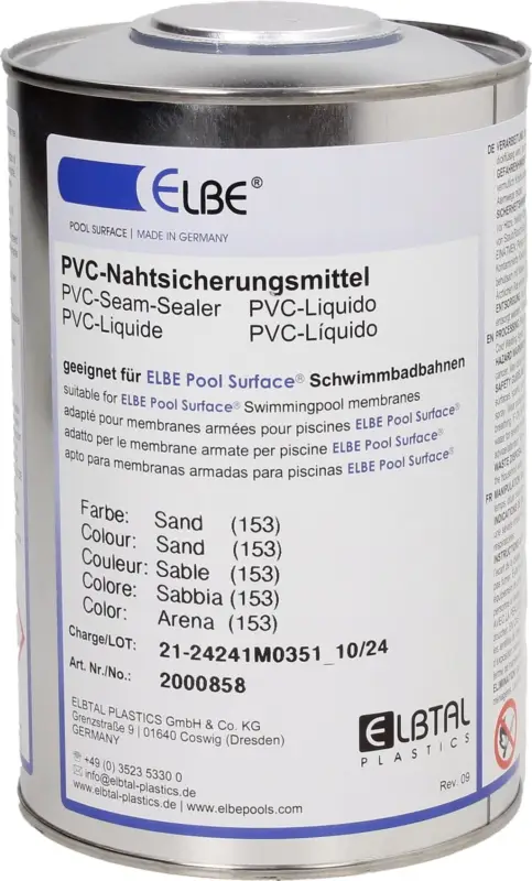 Nová Kolekce ELBE Prostředek na zajištění švů pro bazénovou fólii - písková / Pearl Sand / Aruba, 950 ml