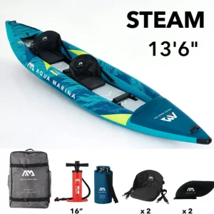 Aqua Marina Kajak Steam – modrý pro 2 osoby Přímo Od Výrobce