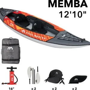 Aqua Marina Kajak Memba – oranžovo-šedý pro 2 osoby Oblíbený