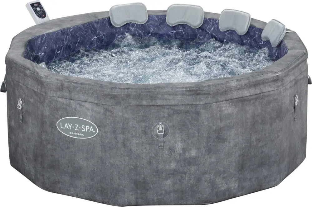 Sezónní Sleva Bestway Energeticky úsporná Whirlpool LAY-Z-SPA® Carrara AirJet Ø 170 × 65 cm - pro 6 osob