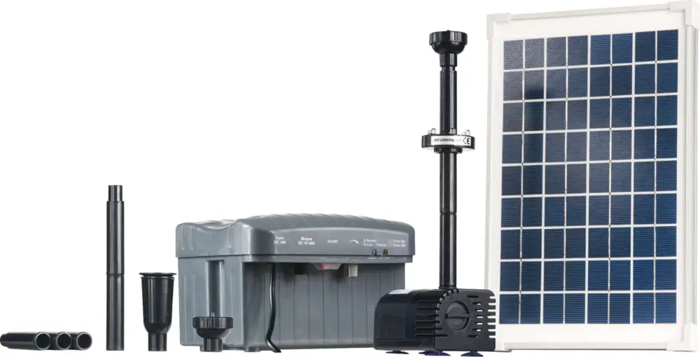 Časově Omezené Heissner Jezírkové čerpadlo Solar Battery SP760-L, 750 l/h