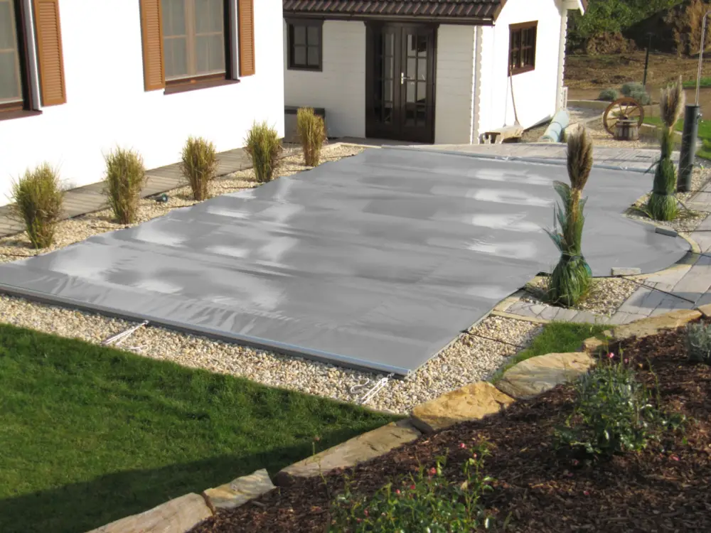 CF. Group Navíjecí bazénový kryt STD obdélníkový 800 × 400 cm - šedý, Vnější rozměr: 850 x 450 cm Top Prodej