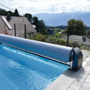 Akční Nabídka CF. Group Lamelový kryt bazénu Contura obdélníkový 1000 × 500 cm - šedý, PVC lamely