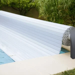 Bezpečná Platba CF. Group Lamelový kryt bazénu Contura obdélníkový 700 × 350 cm - bílý, PVC lamely
