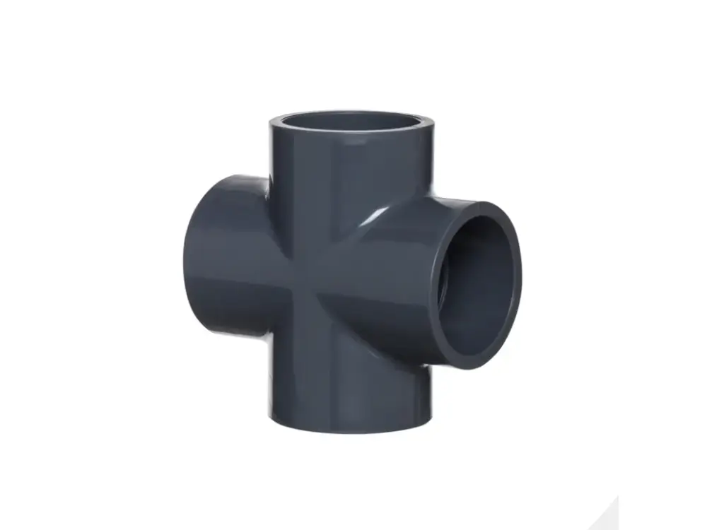 Akční Cena PVC tvarovka - Kříž 90° 75 mm, 4x lepený spoj