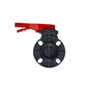 PVC Mezipřírubová uzavírací klapka s pákovou rukojetí, 75mm Sleva