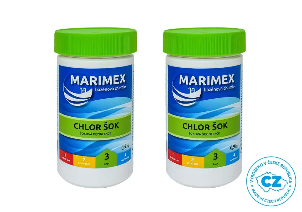 Marimex Chlor Šok 0,9 kg - sada 2 ks Tovární Cena