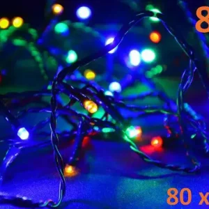 Expresní Doručení Světelný řetěz 80 LED - barevná