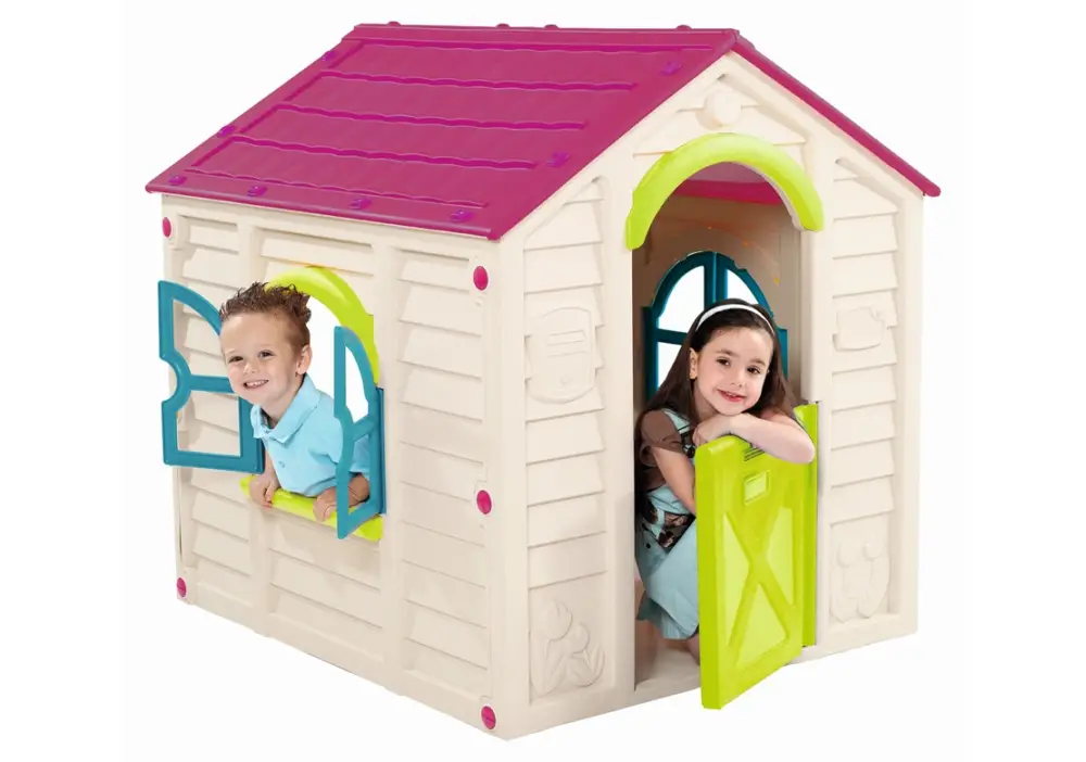 Dětský domeček Rancho Play House - fialová + béžová Značkový