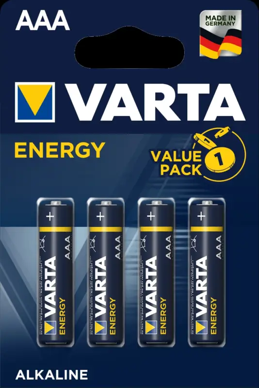 Vrácení Zdarma Baterie mikrotužkové (AAA) VARTA Energy - 4 ks