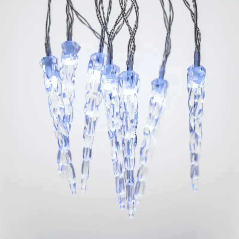 Objednat Nyní Světelné mini rampouchy 8 LED - studená bílá