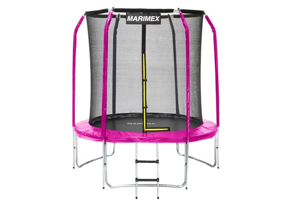 Nízká Cena Trampolína Marimex Standard 183 cm růžová + vnitřní ochranná síť + schůdky ZDARMA