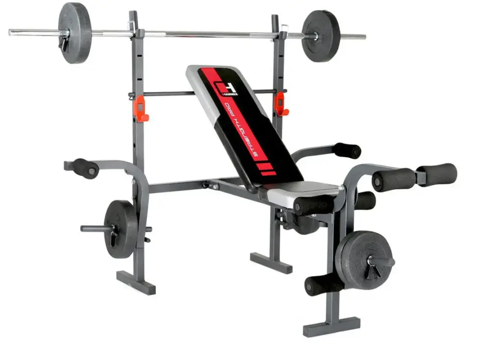 Posilovací lavice HAMMER Bermuda vč. 25 kg činek, osa 120cm, jednoručky 30cm Časově Omezené