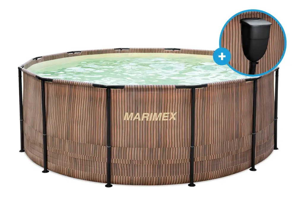 Bazén Marimex Florida 3,66x1,22 m se zabudovaným skimmerem - motiv TEAK (model 2025) Ihned K Objednání