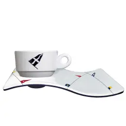 Nízká Cena Hrnek s podšálkem Espresso,vzor vlajky