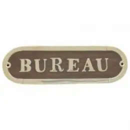 Sleva Cedulka BUREAU - dřevo/mosaz