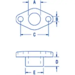 Zlevněný Průvlak lana skrz palubu, prům 11mm – PNP189