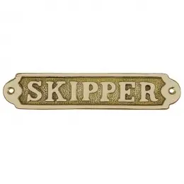 Cedulka SKIPPER - mosaz Aktuální