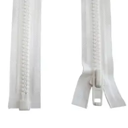Nová Kolekce Zip YKK kostěný , bílý - délka 60 cm