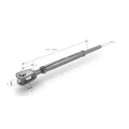 Nejprodávanější Napínák M10 BSI s terminálem/čep, lano 6mm