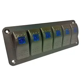 Panel vypínačů - 6 pod sebou 177x68mm, Cenově Výhodný