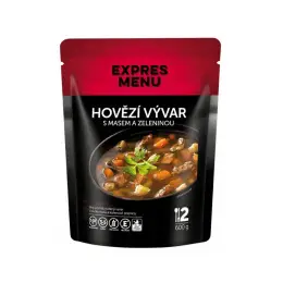 Super Cena Hovězí vývar s masem a zeleninou (2 porce)